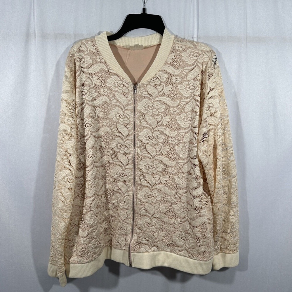 NEW‎ $89 H.I.P. [ PLUS 2X ] Happening In The Present Bomber Jacket in Blush